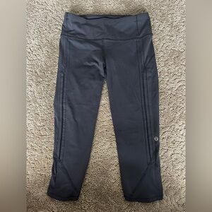 lululemon capri criss-cross cutout leggings